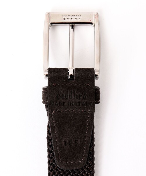 SADDLERS（サドラーズ）の「【Saddler's/サドラーズ】別注イントレチャート35 イタリア製 メッシュベルト（ベルト・メンズ・ネイビー/ブラック/ブラウン・FREE）」の20枚目の写真