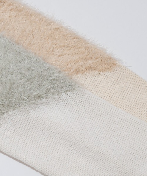 flower（フラワー）の「スパークルラインニット（ニット/セーター・レディース・グレー/コーラル・FREE）」の16枚目の写真