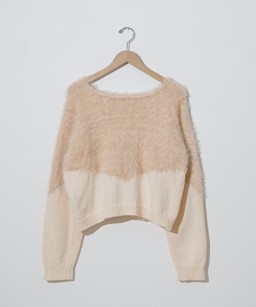 flower（フラワー）の「スパークルラインニット（ニット/セーター・レディース・グレー/コーラル・FREE）」の17枚目の写真