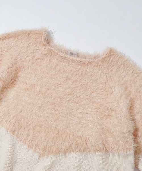 flower（フラワー）の「スパークルラインニット（ニット/セーター・レディース・グレー/コーラル・FREE）」の18枚目の写真