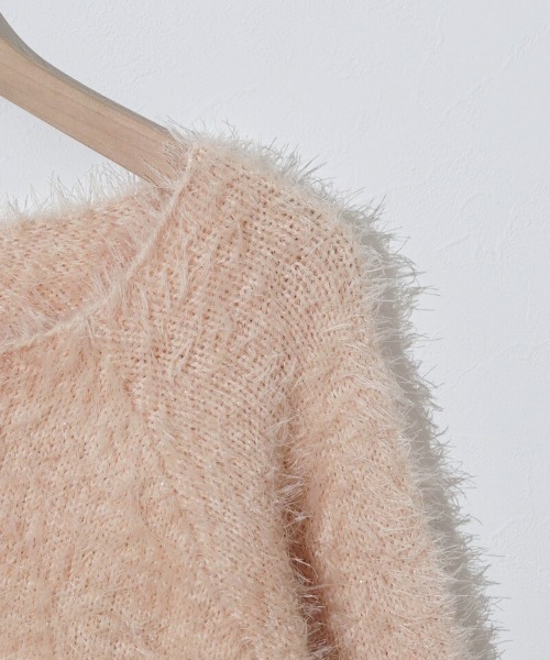 flower（フラワー）の「スパークルラインニット（ニット/セーター・レディース・グレー/コーラル・FREE）」の19枚目の写真