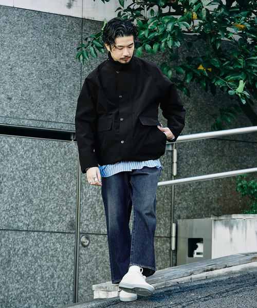 Barbour（バブアー）の「BARBOUR （バブアー）417別注 MODIFIED BORROWDALE（カバーオール・メンズ・ブラック/ベージュ・38/40/36）」の19枚目の写真