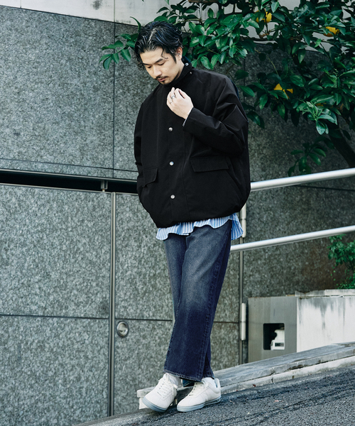 Barbour（バブアー）の「BARBOUR （バブアー）417別注 MODIFIED BORROWDALE（カバーオール・メンズ・ブラック/ベージュ・38/40/36）」の21枚目の写真