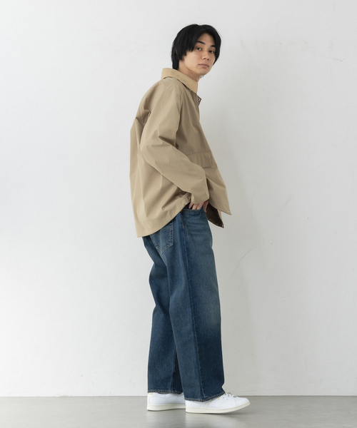 Barbour（バブアー）の「BARBOUR （バブアー）417別注 MODIFIED BORROWDALE（カバーオール・メンズ・ブラック/ベージュ・38/40/36）」の8枚目の写真