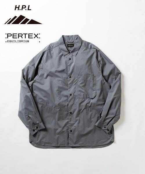 EKAL(エカル)の「PERTEX マウンテンシャツ(シャツ/ブラウス・メンズ・グレー/ブラック・MEDIUM/LARGE)」の1枚目の写真