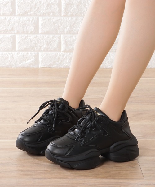 セール】ボリューム ソール ストラップ ダッド スニーカー（スニーカー