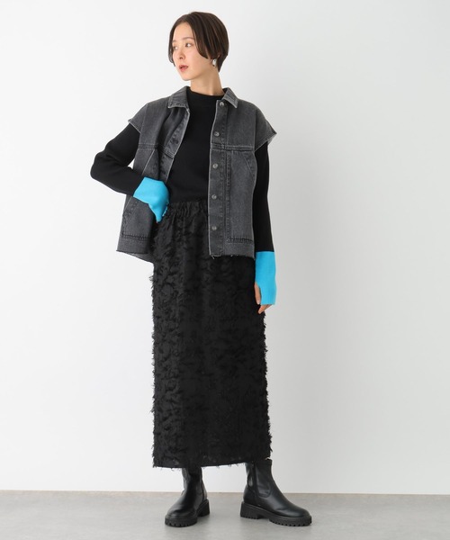 LEPSIM(レプシィム)の「フリンジイージースカート 102864(スカート・レディース・アイボリー/ブラック・FREE)」の17枚目の写真