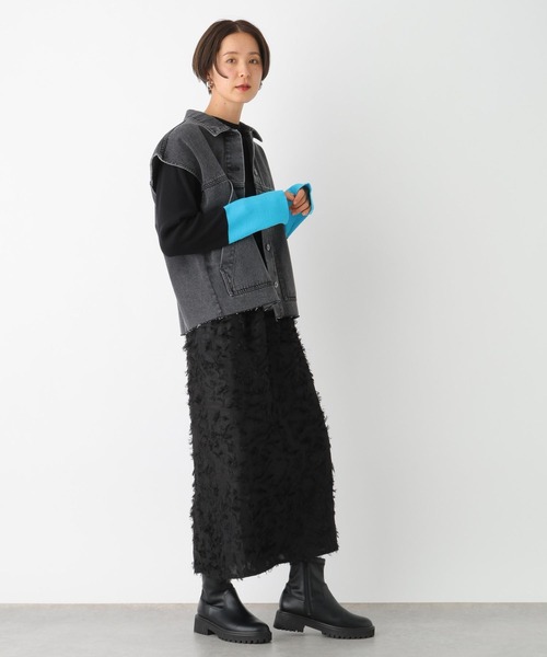 LEPSIM(レプシィム)の「フリンジイージースカート 102864(スカート・レディース・アイボリー/ブラック・FREE)」の20枚目の写真