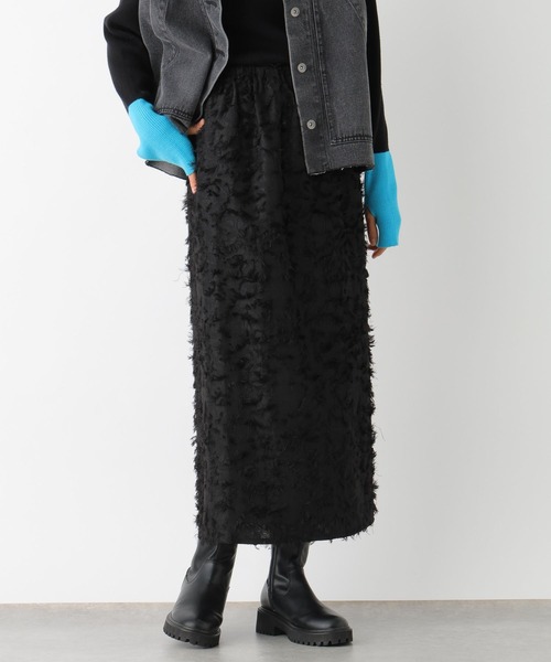 LEPSIM(レプシィム)の「フリンジイージースカート 102864(スカート・レディース・アイボリー/ブラック・FREE)」の3枚目の写真