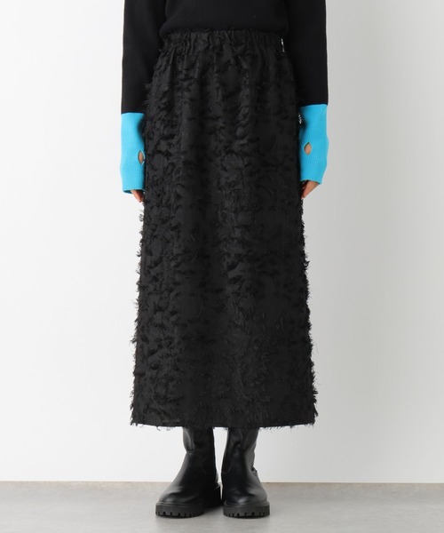 LEPSIM(レプシィム)の「フリンジイージースカート 102864(スカート・レディース・アイボリー/ブラック・FREE)」の6枚目の写真