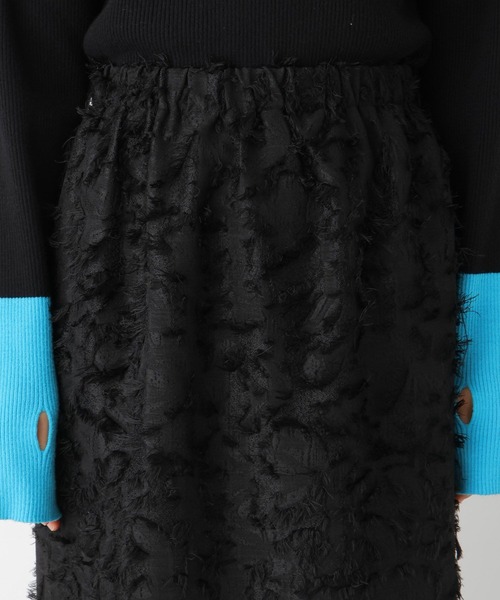 LEPSIM(レプシィム)の「フリンジイージースカート 102864(スカート・レディース・アイボリー/ブラック・FREE)」の8枚目の写真