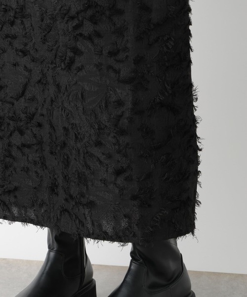 LEPSIM(レプシィム)の「フリンジイージースカート 102864(スカート・レディース・アイボリー/ブラック・FREE)」の7枚目の写真