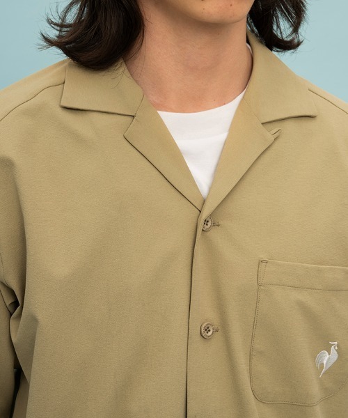 le coq sportif(ルコックスポルティフ)の「【肌面ドライ】開襟シャツ(LCS プリューム/エールフォルム)(シャツ/ブラウス・メンズ・ネイビー/ベージュ/グリーン・L/M/S/XL)」の20枚目の写真