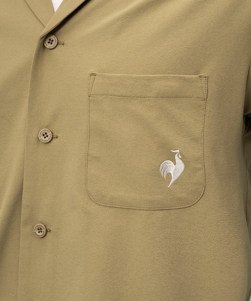 le coq sportif(ルコックスポルティフ)の「【肌面ドライ】開襟シャツ(LCS プリューム/エールフォルム)(シャツ/ブラウス・メンズ・ネイビー/ベージュ/グリーン・L/M/S/XL)」の21枚目の写真