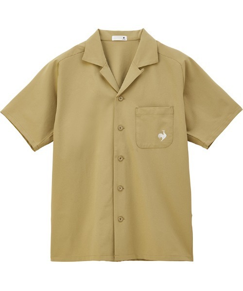 le coq sportif(ルコックスポルティフ)の「【肌面ドライ】開襟シャツ(LCS プリューム/エールフォルム)(シャツ/ブラウス・メンズ・ネイビー/ベージュ/グリーン・L/M/S/XL)」の14枚目の写真