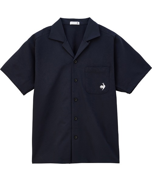 le coq sportif(ルコックスポルティフ)の「【肌面ドライ】開襟シャツ(LCS プリューム/エールフォルム)(シャツ/ブラウス・メンズ・ネイビー/ベージュ/グリーン・L/M/S/XL)」の11枚目の写真
