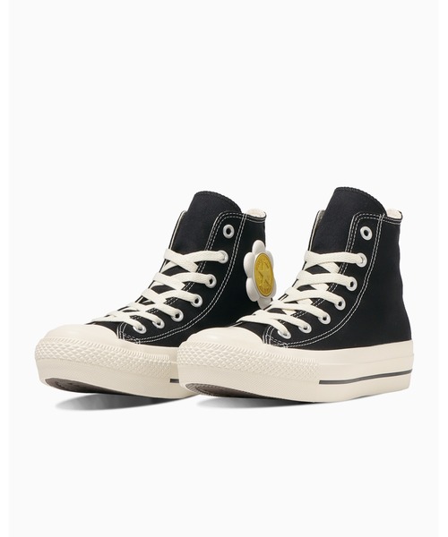 CONVERSE ALL STAR(コンバースオールスター)の「ALL STAR PLTS FLOWERPATCH HI / オールスター PLTS フラワーパッチ HI(スニーカー・レディース・ブラック・6/4/3.5/4.5/5.5/5/3)」の10枚目の写真