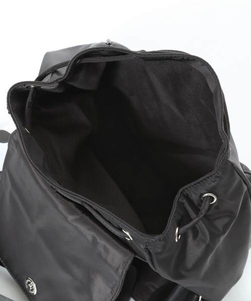 Heather（ヘザー）の「ナイロンミニリュック　110528（バックパック/リュック・レディース・ブラック/オフホワイト・ONE SIZE）」の5枚目の写真