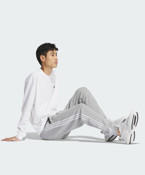 adidas(アディダス)の「エッセンシャルズ プラス レギュラーフィット スリーストライプス フレンチテリー カフパンツ / アディダス adidas(その他パンツ・メンズ・ブルー/グレー/ブラック/ベージュ/グリーン/グリーン系その他/ブラウン・SMALL/X-SMALL/XX-LARGE/3XL/LARGE/MEDIUM/X-LARGE)」の15枚目の写真