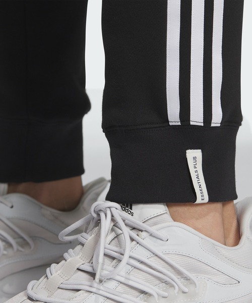 adidas(アディダス)の「エッセンシャルズ プラス レギュラーフィット スリーストライプス フレンチテリー カフパンツ / アディダス adidas(その他パンツ・メンズ・ブルー/グレー/ブラック/ベージュ/グリーン/グリーン系その他/ブラウン・SMALL/X-SMALL/XX-LARGE/3XL/LARGE/MEDIUM/X-LARGE)」の11枚目の写真