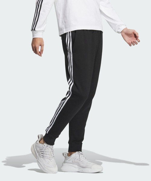 アディダス（adidas）（メンズ）エッセンシャルズ プラス レギュラーフィット スリーストライプス フレンチテリー カフパンツ KWF03 アディダス（adidas）（メンズ）スウェット パンツ エッセンシャルズプラス レギュラーフィット スリーストライプス カフパンツ KWF03-JF3937  アディダス エッセンシャルズ プラス ルーズフィット スリーストライプス フレンチテリー スウェットシャツ - ブラック ...