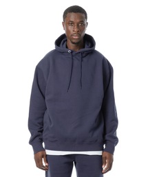 Knuu ネイビー フード付きスウェットセットアップ