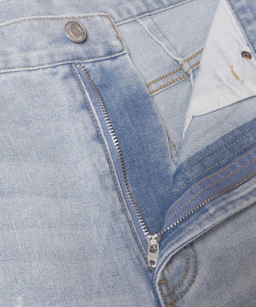 coca（coca）（コカ）の「カーブダメージデニム（デニムパンツ・レディース・ライトブルー・M/L）」の9枚目の写真