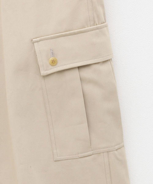 NEONSIGN（ネオンサイン）の「【NEONSIGN / ネオンサイン】SARROUEL CARGO DRILL SLACKS（カーゴパンツ・メンズ・ベージュ・44/46）」の3枚目の写真