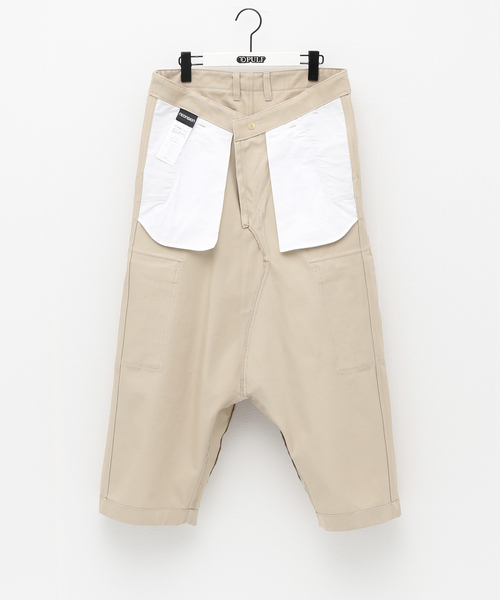 NEONSIGN（ネオンサイン）の「【NEONSIGN / ネオンサイン】SARROUEL CARGO DRILL SLACKS（カーゴパンツ・メンズ・ベージュ・44/46）」の13枚目の写真