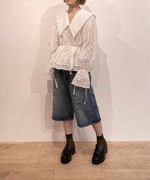 HOLIDAY（ホリデイ）の「LACE BIG COLLAR BLOUSE レースビッグカラー 