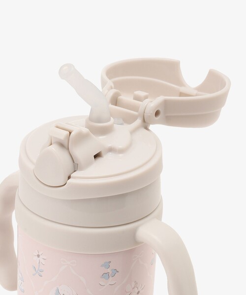 Afternoon Tea（アフタヌーンティー）の「うさぎストロー付きステンレスマグカップ（マグ/哺乳瓶/お食事グッズ・キッズ・ピンク・ONE SIZE）」の5枚目の写真