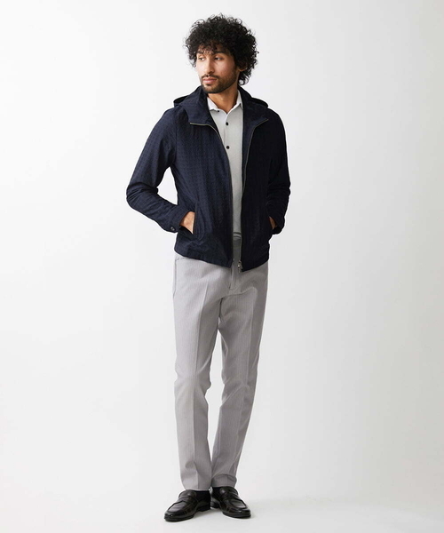 MICHEL KLEIN HOMME (ミッシェルクランオム)の「千鳥柄フードブルゾン(ブルゾン・メンズ・ネイビー/グレー・MEDIUM/LARGE/X-LARGE)」の22枚目の写真