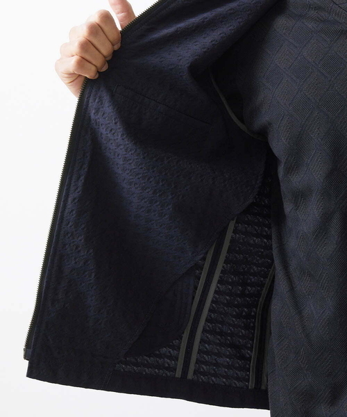 MICHEL KLEIN HOMME (ミッシェルクランオム)の「千鳥柄フードブルゾン(ブルゾン・メンズ・ネイビー/グレー・MEDIUM/LARGE/X-LARGE)」の9枚目の写真