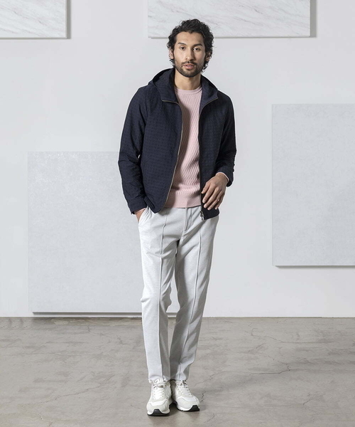 MICHEL KLEIN HOMME (ミッシェルクランオム)の「千鳥柄フードブルゾン(ブルゾン・メンズ・ネイビー/グレー・MEDIUM/LARGE/X-LARGE)」の11枚目の写真