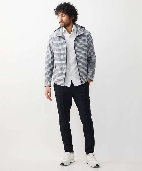 MICHEL KLEIN HOMME (ミッシェルクランオム)の「千鳥柄フードブルゾン(ブルゾン・メンズ・ネイビー/グレー・MEDIUM/LARGE/X-LARGE)」の14枚目の写真
