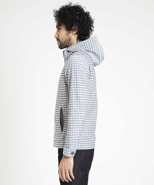 MICHEL KLEIN HOMME (ミッシェルクランオム)の「千鳥柄フードブルゾン(ブルゾン・メンズ・ネイビー/グレー・MEDIUM/LARGE/X-LARGE)」の16枚目の写真