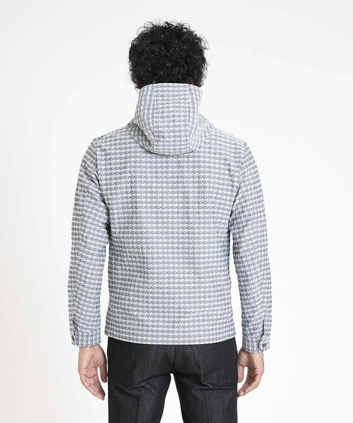 MICHEL KLEIN HOMME (ミッシェルクランオム)の「千鳥柄フードブルゾン(ブルゾン・メンズ・ネイビー/グレー・MEDIUM/LARGE/X-LARGE)」の17枚目の写真