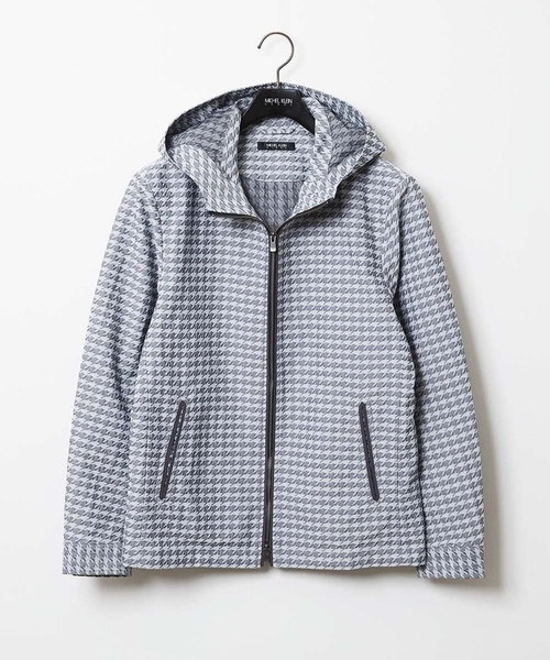 MICHEL KLEIN HOMME (ミッシェルクランオム)の「千鳥柄フードブルゾン(ブルゾン・メンズ・ネイビー/グレー・MEDIUM/LARGE/X-LARGE)」の19枚目の写真