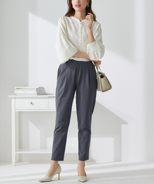 Tuche(トゥシェ)の「Tuche/トゥシェ ストレッチパンツ テーパード ライトテックストレッチメッシュ(その他パンツ・レディース・ブラック/グレー/ネイビー/ダークブラウン・MEDIUM/LARGE)」の3枚目の写真