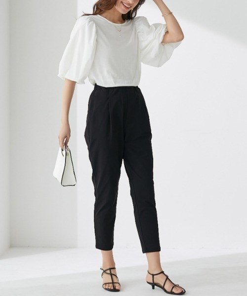 Tuche(トゥシェ)の「Tuche/トゥシェ ストレッチパンツ テーパード ライトテックストレッチメッシュ(その他パンツ・レディース・ブラック/グレー/ネイビー/ダークブラウン・MEDIUM/LARGE)」の6枚目の写真