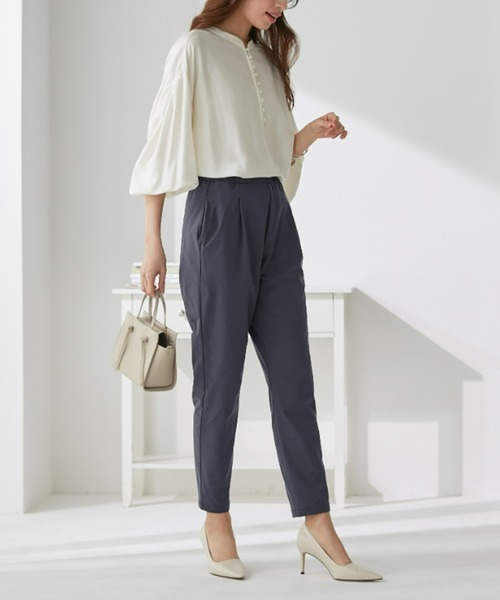 Tuche(トゥシェ)の「Tuche/トゥシェ ストレッチパンツ テーパード ライトテックストレッチメッシュ(その他パンツ・レディース・ブラック/グレー/ネイビー/ダークブラウン・MEDIUM/LARGE)」の7枚目の写真
