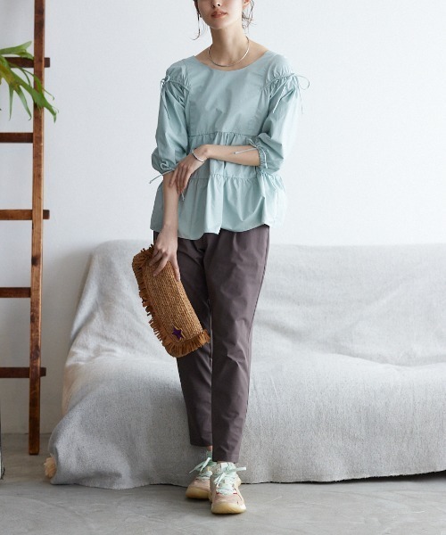 Tuche(トゥシェ)の「Tuche/トゥシェ ストレッチパンツ テーパード ライトテックストレッチメッシュ(その他パンツ・レディース・ブラック/グレー/ネイビー/ダークブラウン・MEDIUM/LARGE)」の20枚目の写真