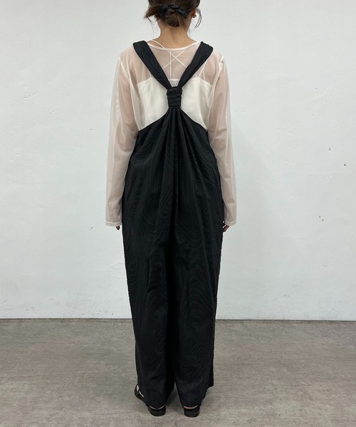 CAPRICIEUX LE'MAGE(カプリシューレマージュ)の「カットジャガードロンパース(つなぎ/オールインワン・レディース・オフホワイト/ブラック・FREE)」の21枚目の写真