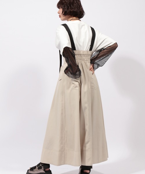 PAGEBOY（ページボーイ）の「サスツキライトコットンスカート（スカート・レディース・ベージュ/ブラック・FREE）」の11枚目の写真