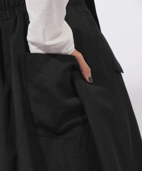 PAGEBOY（ページボーイ）の「サスツキライトコットンスカート（スカート・レディース・ベージュ/ブラック・FREE）」の18枚目の写真