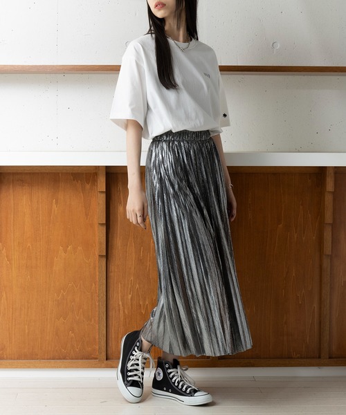 POLO BCS（ポロ ビーシーエス）の「【POLO BCS】Mini POLO oversize print Tee　ミニポロ ワンポイントロゴ　オーバーサイズTシャツ（Tシャツ/カットソー・レディース・ブラック/ホワイト/ホワイト系その他2/ブラック系その他2/ネイビー系2/グリーン/ネイビー・S/M/L/XL/XS）」の11枚目の写真