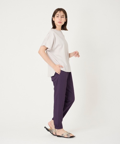 I.T.'S international（イッツインターナショナル）の「スムースコットンドロップショルダーカットソー（Tシャツ/カットソー・レディース・オレンジ/ブルー・フリー）」の11枚目の写真
