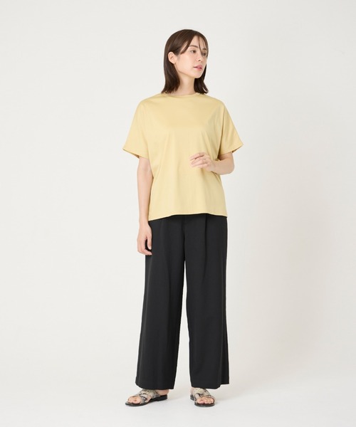 I.T.'S international（イッツインターナショナル）の「スムースコットンドロップショルダーカットソー（Tシャツ/カットソー・レディース・オレンジ/ブルー・フリー）」の13枚目の写真