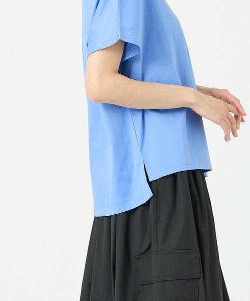 I.T.'S international（イッツインターナショナル）の「スムースコットンドロップショルダーカットソー（Tシャツ/カットソー・レディース・オレンジ/ブルー・フリー）」の17枚目の写真