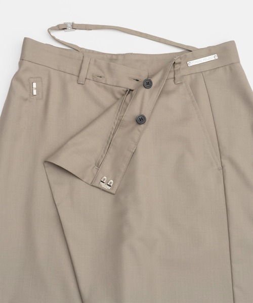 PRANK PROJECT（プランクプロジェクト）の「ウーステッドローウエストマキシスカート / Worsted Low Waist Maxi Skirt（スカート・レディース・グレー/ベージュ・36/38）」の18枚目の写真